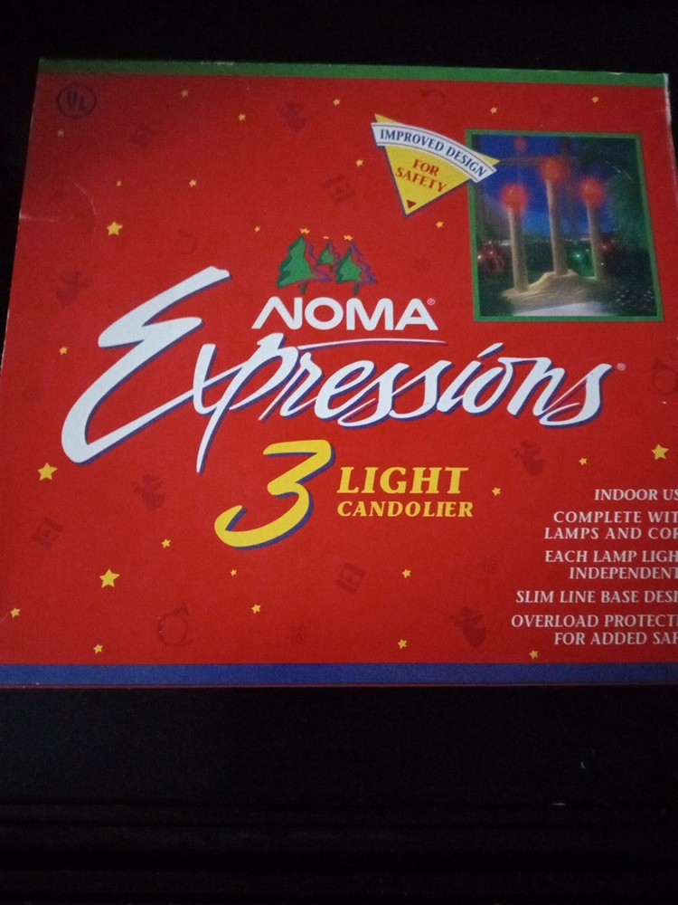 5 EMPTY Boxes For Noma 3 Light Candolier BOXES ARE EMPTY
