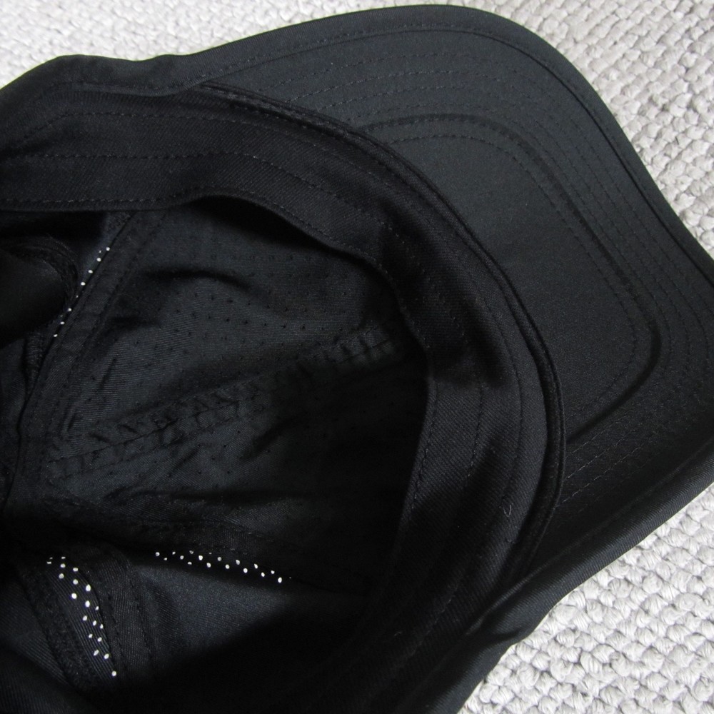 Nike FeatherLight Dri Fit Hat Adjustable Strap Performance Black Running Jugging