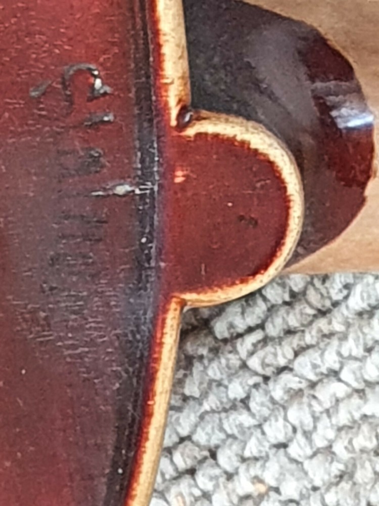 nice & old 3/4 Violin violon "Stainer" branding" nicely flamed!