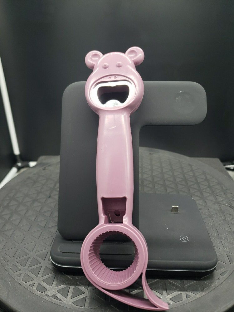 4 in 1 Multi Function Safety Opener Cute Bear For Bottles Cans Jars And Lids
