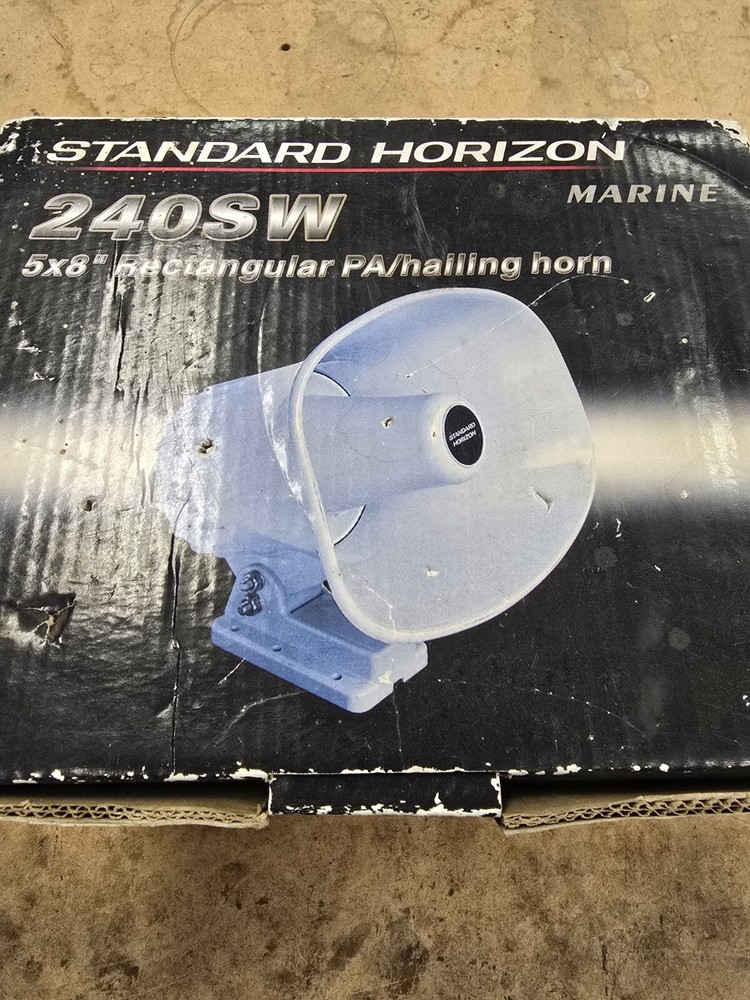 NIB Standard Horizon 240SW 5x8" Rectangular PA/Hailing Horn