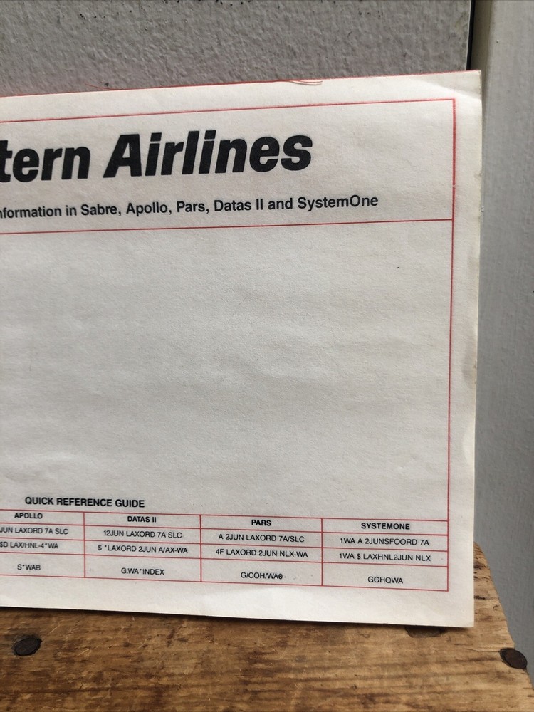 Vintage Western Airlines Notepad Memo Pad