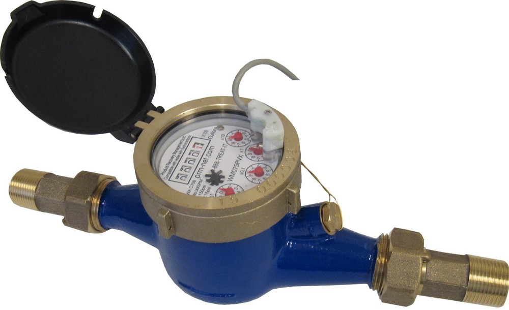 New PRM 3/4" NPT Multi-Jet Cold Water Meter With Pulse Output