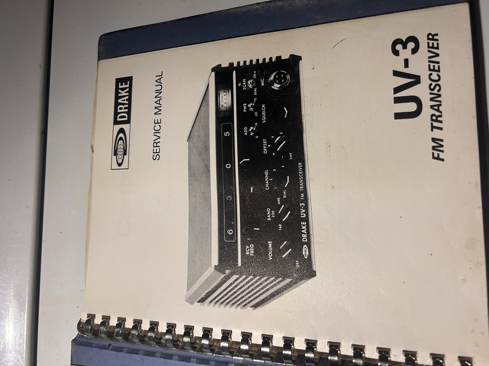 Drake uv-3 service manual