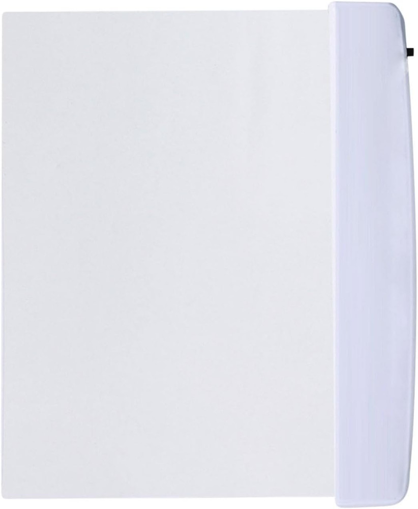 Flat LED Book Light for Reading - Clear Bookmark Light - Wireless White