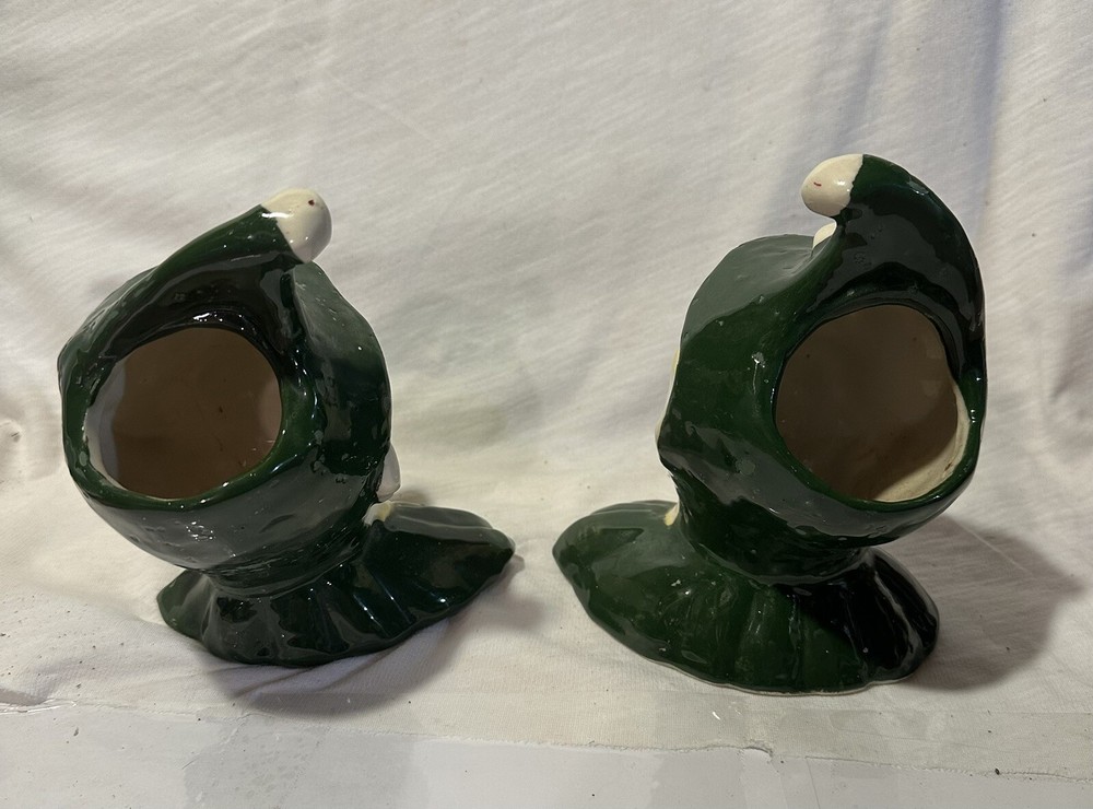 2 ceramic Jester planters.