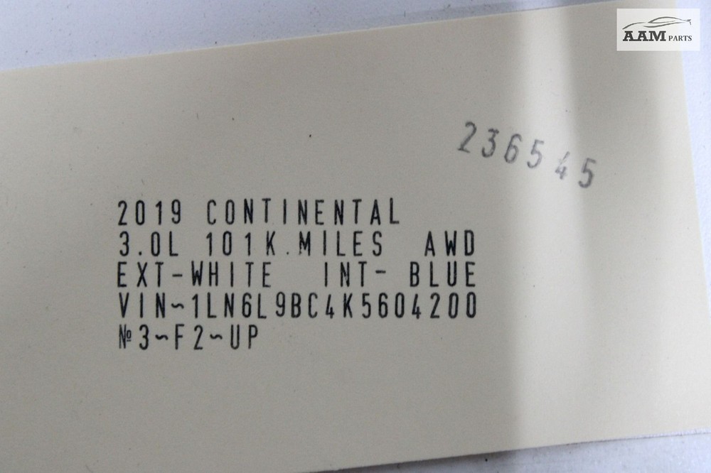 2017-2020 LINCOLN CONTINENTAL TEMP TEMPERATURE HUMIDITY CONTROL SENSOR OEM