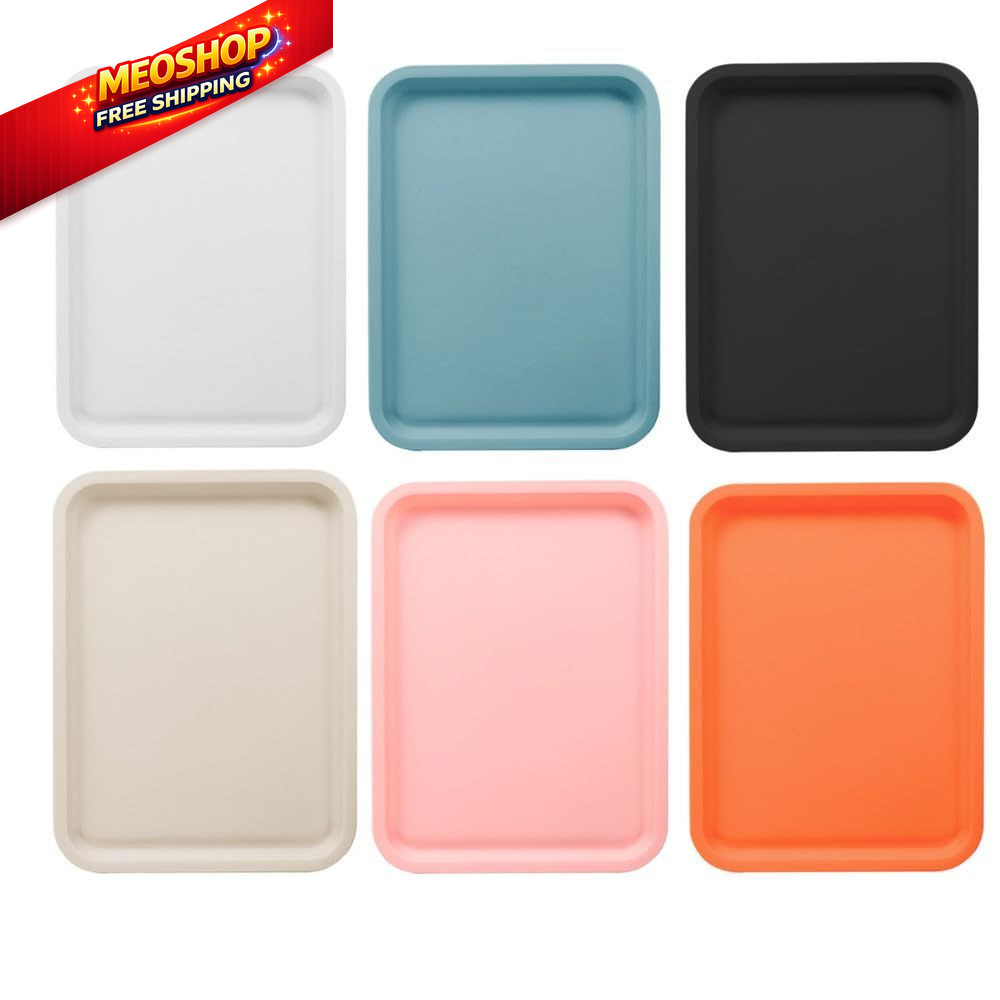 Rectangular Plastic Serving Large, White, Blue, Khaki, Pink, Orange, Black