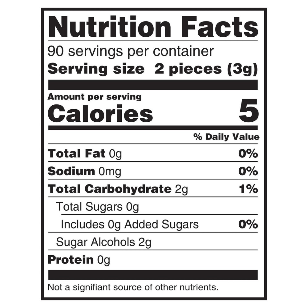 Eclipse Spearmint Sugar Free Chewing Gum, Value Pack - 180 ct Bag