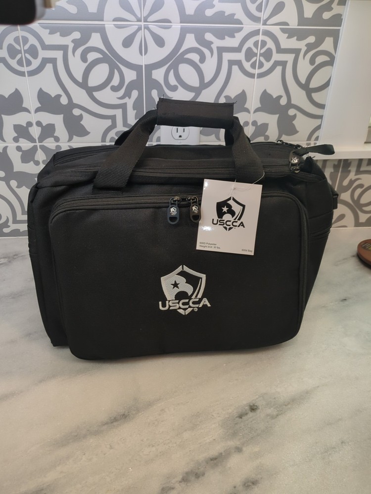 NWT USCCA Gun Range Bag Inner Bag Compartments Shoulder Strap Black