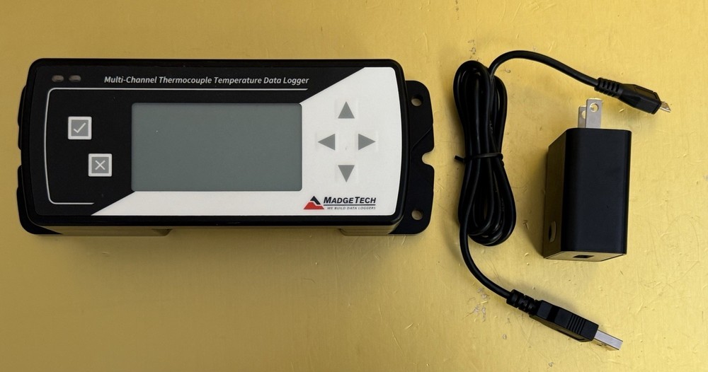 MadgeTech TCTempX8LCD 8-Channel Thermocouple Data Logger with LCD Display