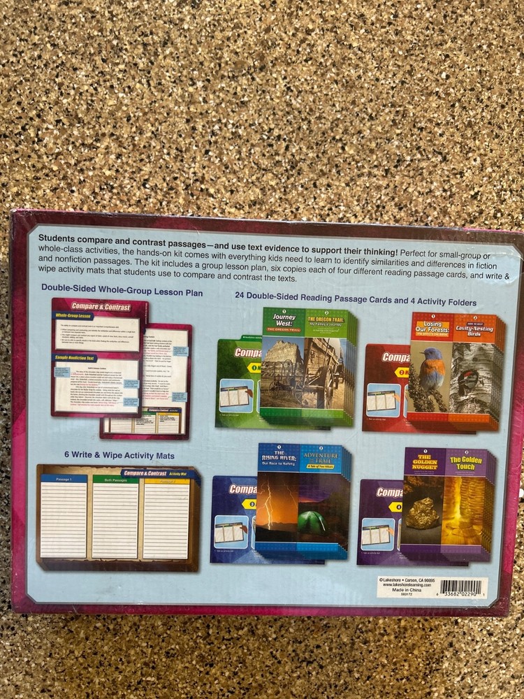 Lakeshore Compare & Contrast Finding Evidence Comprehension Kit