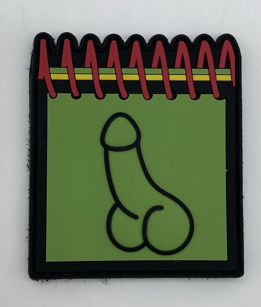 SHOT 💥 Show 2026 “D*ck Notepad” Z-Bolt Electro Optics PVC Patch, Hook/Loop, NEW