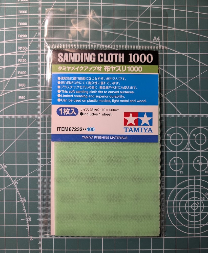 Tamiya SANDING CLOTH #1000 GRIT 87232