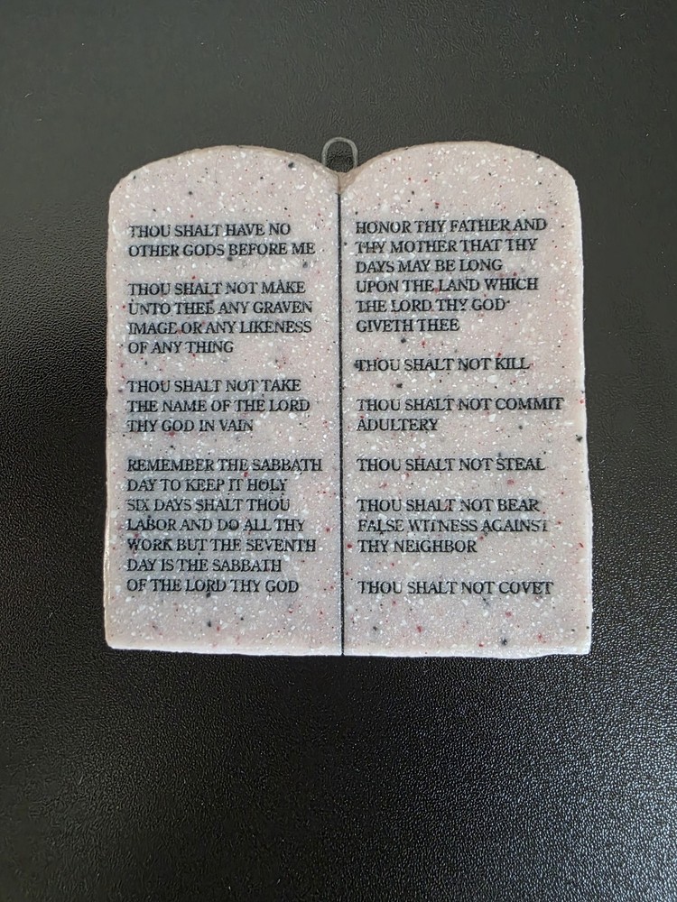 Covenant Marble and Graniteworks Stone Ten Commandments