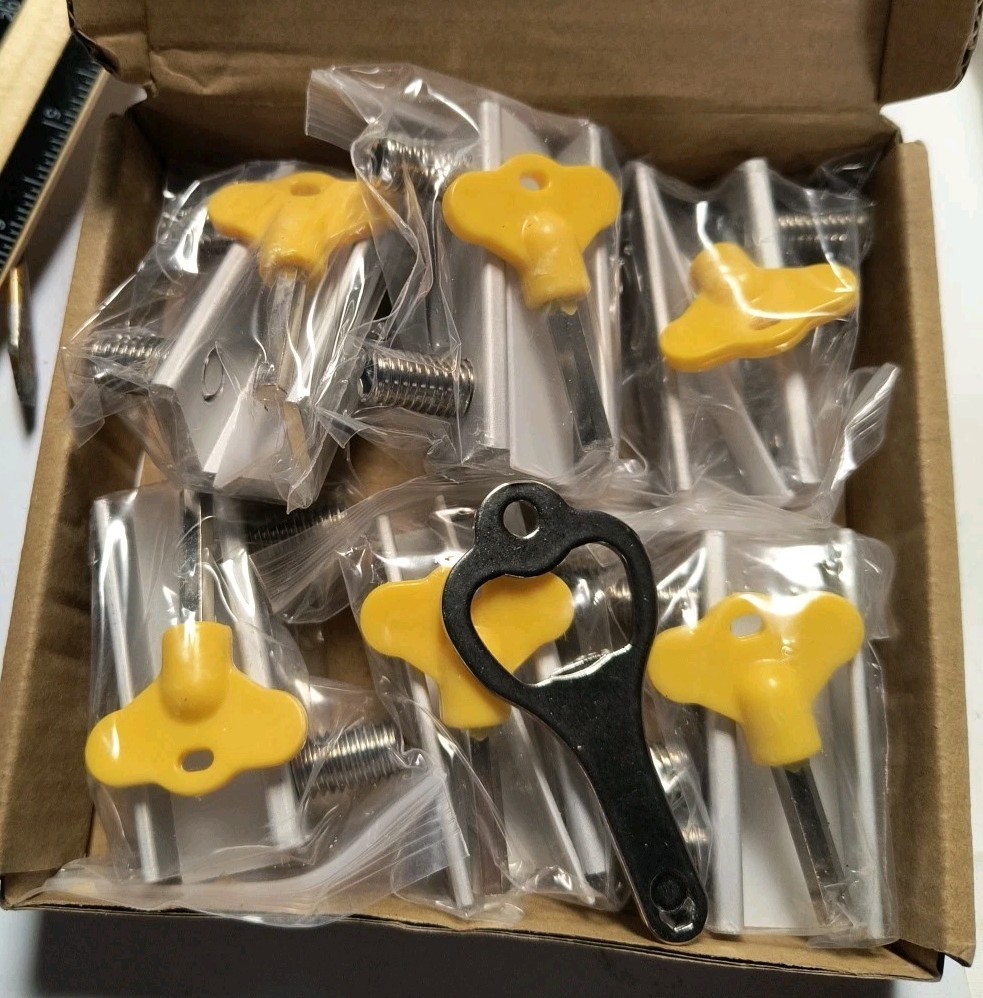 Window Locks 6pcs for Vertical and Horizontal Sliding 2.38" Security