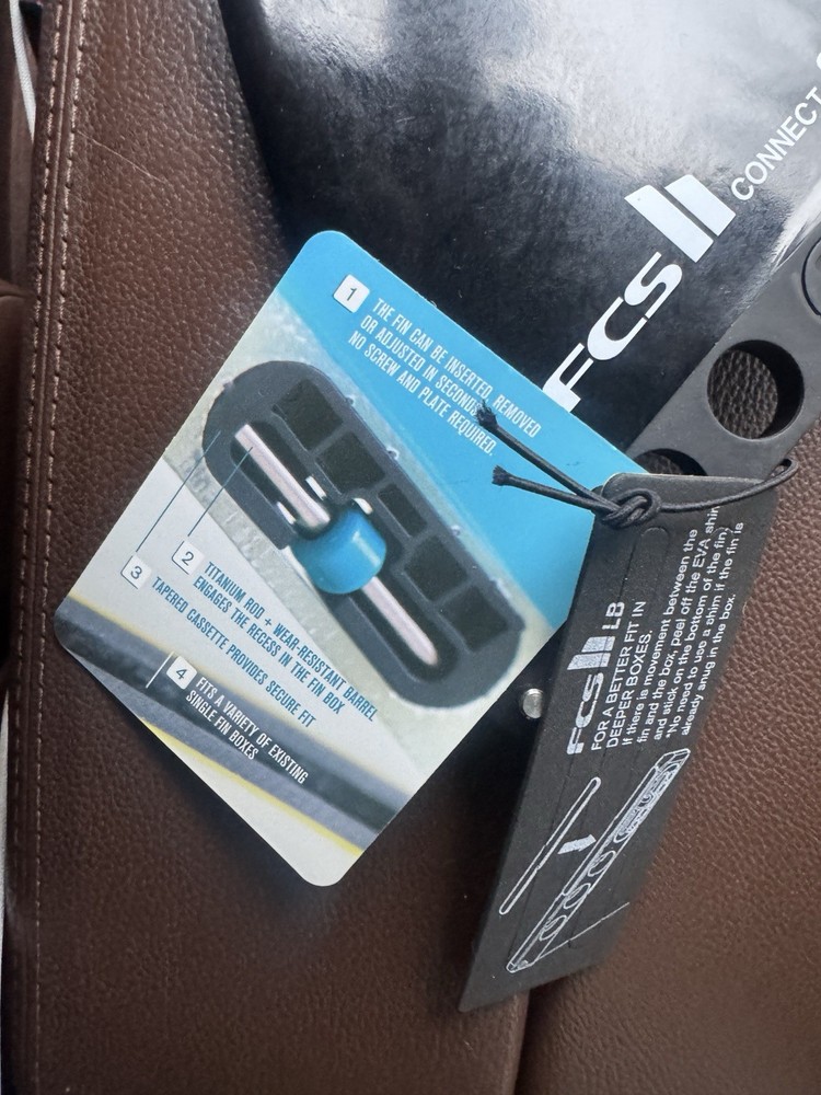 FCS II Connect GF Longboard Fin Black
