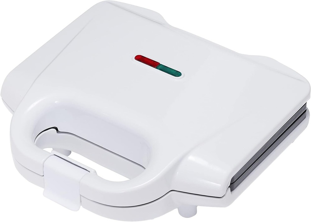 Amazon Basics Waffle Maker 2-Slices White with Non-stick 2-Slice,