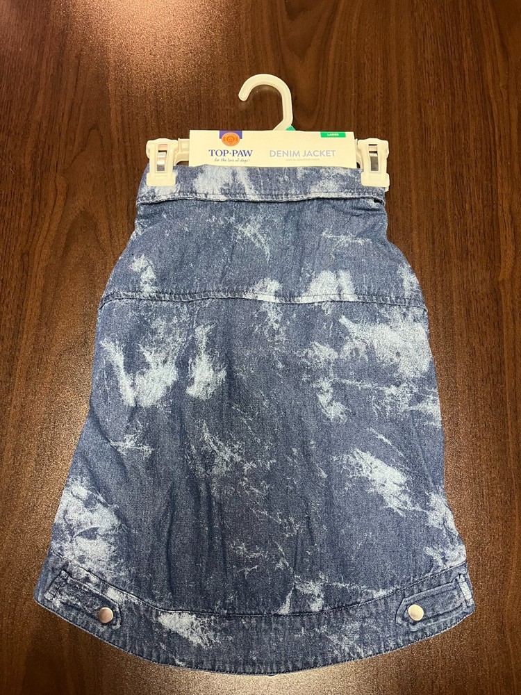 Top Paw Blue Denim Jacket Size L