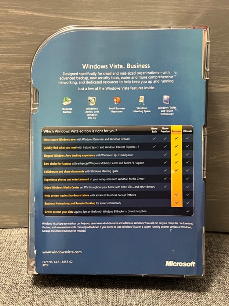 Microsoft Windows Vista Business 32-Bit