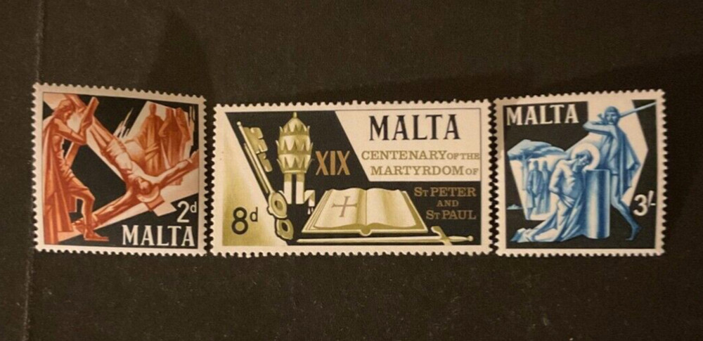 Malta Scott #364-6 never hinged