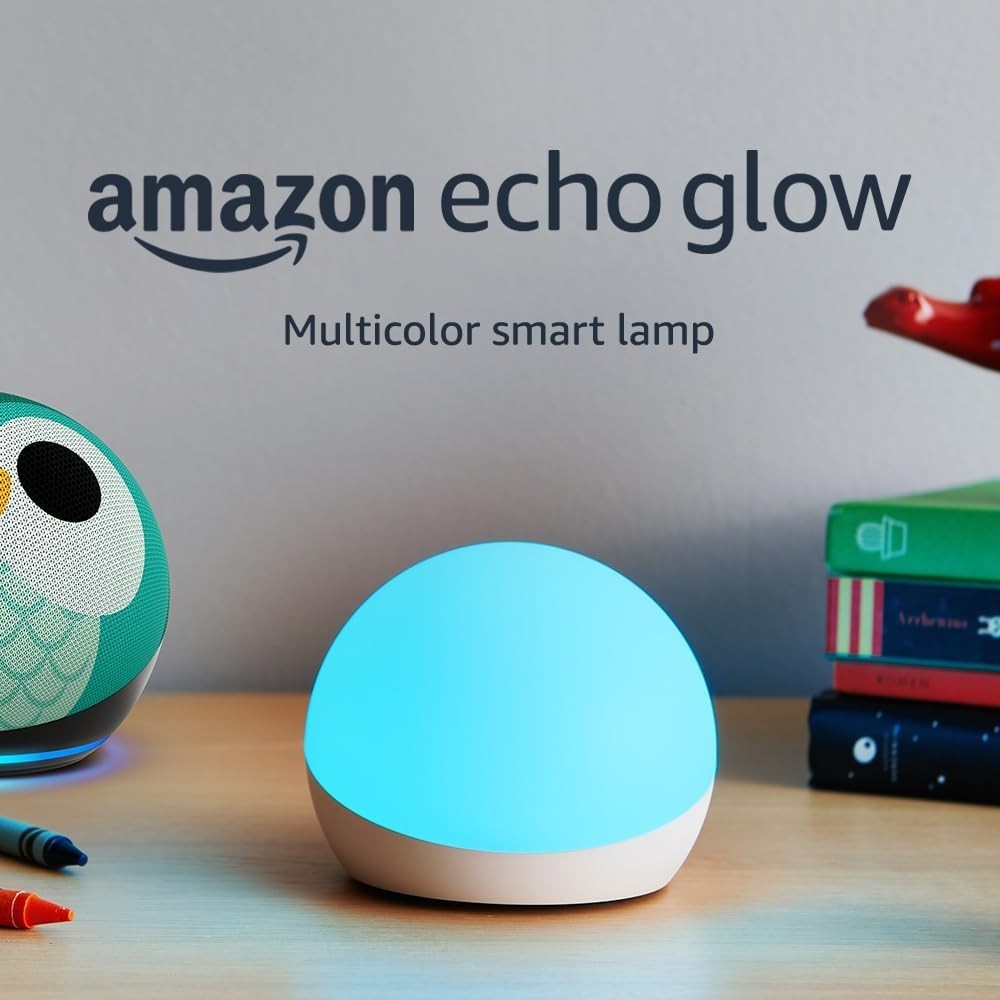 Multicolor smart lamp, Works with Alexa