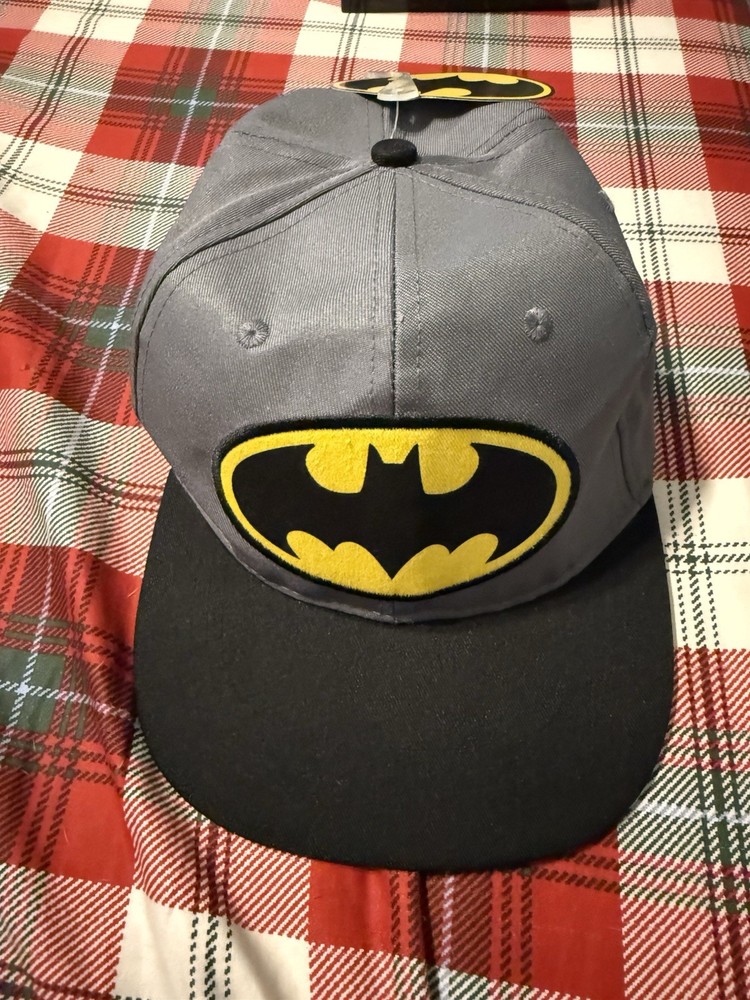 Batman Logo Gray and Black Cosplay Hat Comic Book Merchandise