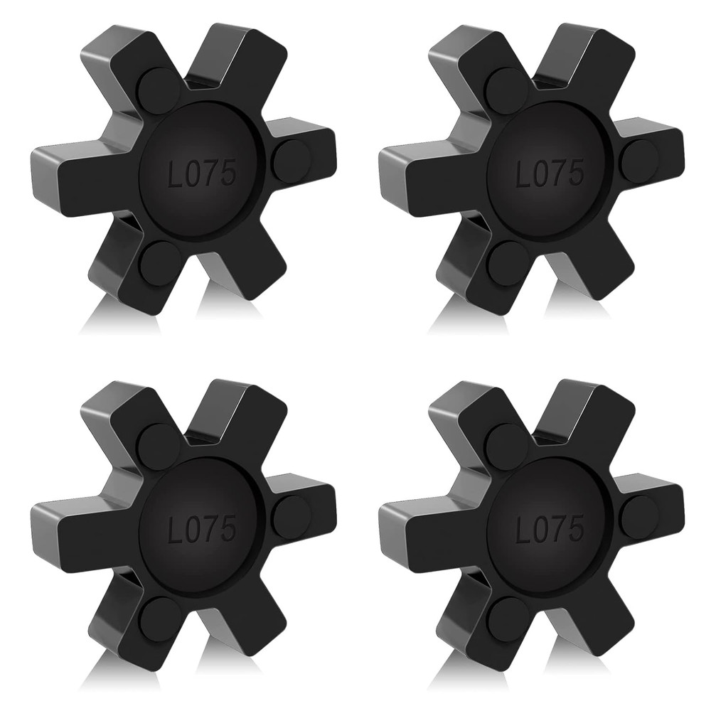 L075 Flexible NBR Rubber Spider Center Insert, 4 Pack Solid Coupling Pad Bumper