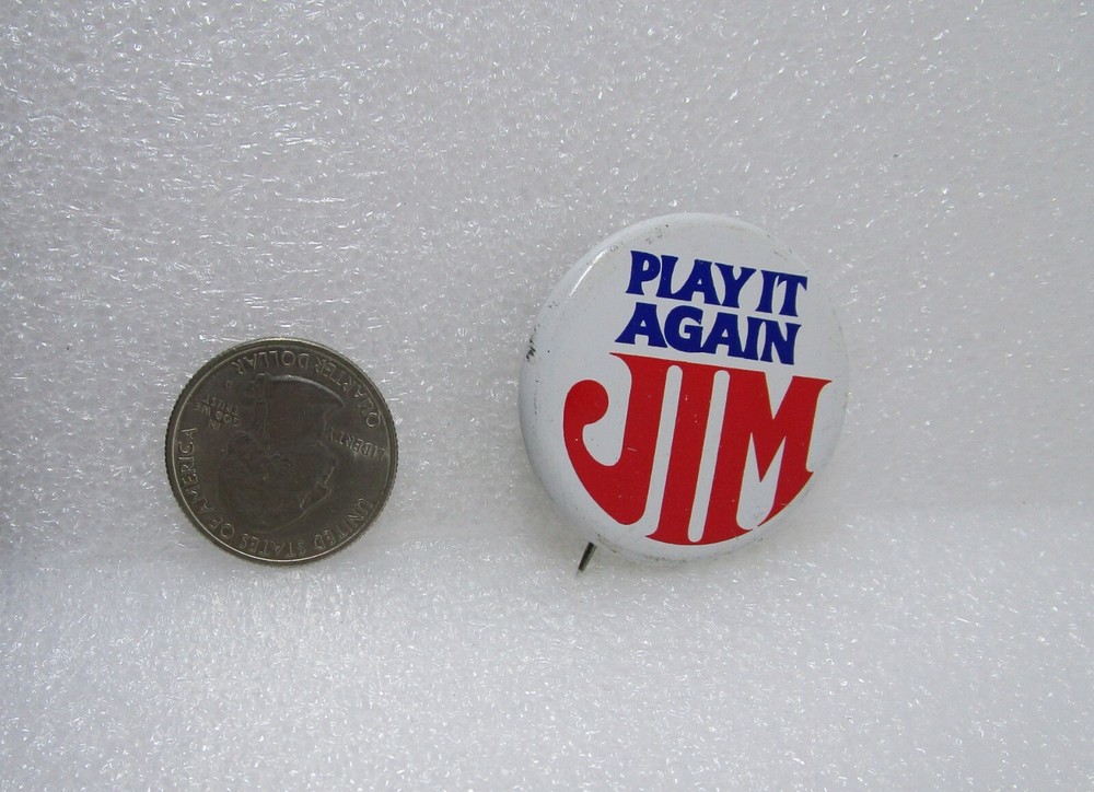 Play It Again Jim - Jim Thompson Button Pin
