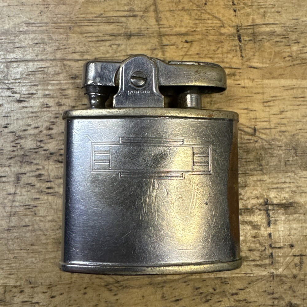 Vintage Ronson De Light Art Deco Petrol Lighter