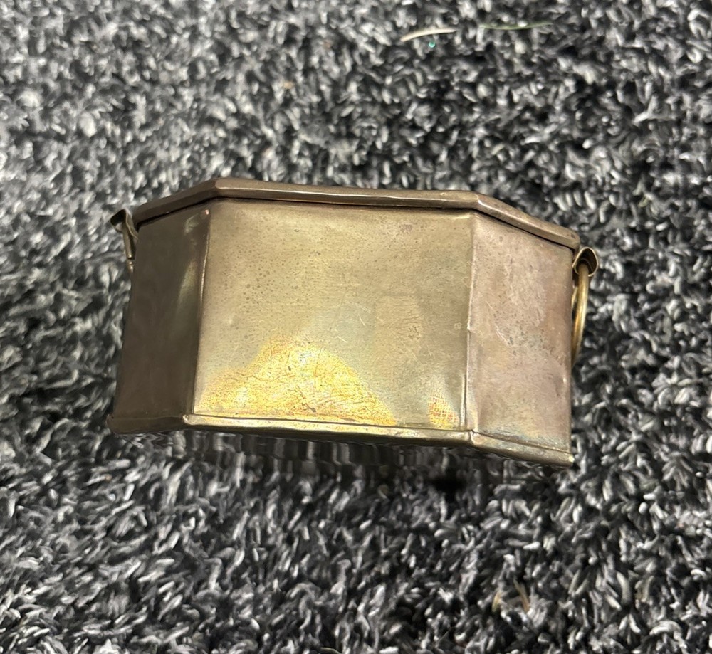 Brass Vintage Potpourri/Trinket Box Octagonal Shape
