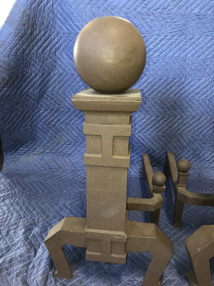 Cannonball Fireplace Andirons