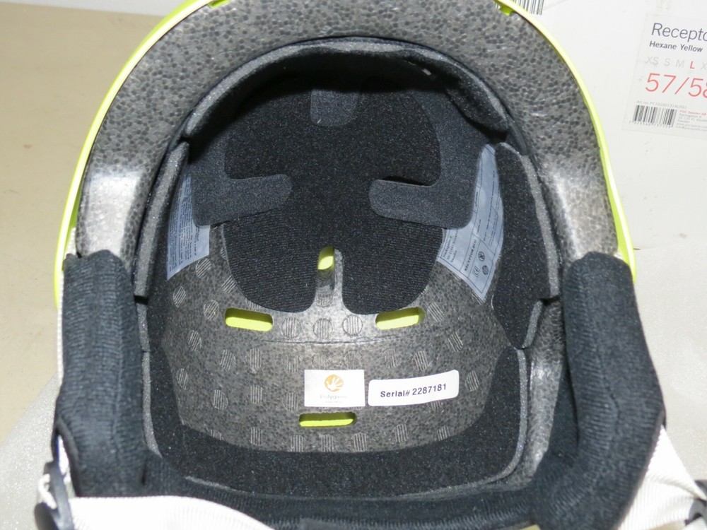 POC Receptor Bug Helmet Hexane Yellow Size Large 57/58