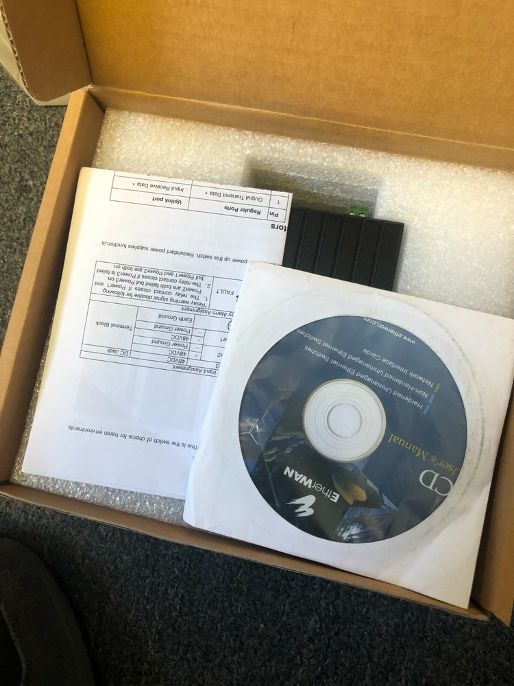 New Etherwan EX45080-00B Hardened Unmanaged Ethernet POE Switch
