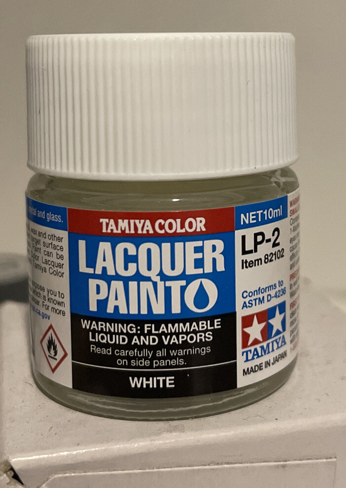 Tamiya LP-2 White Lacquer Paint (10ml) [TAM82102]
