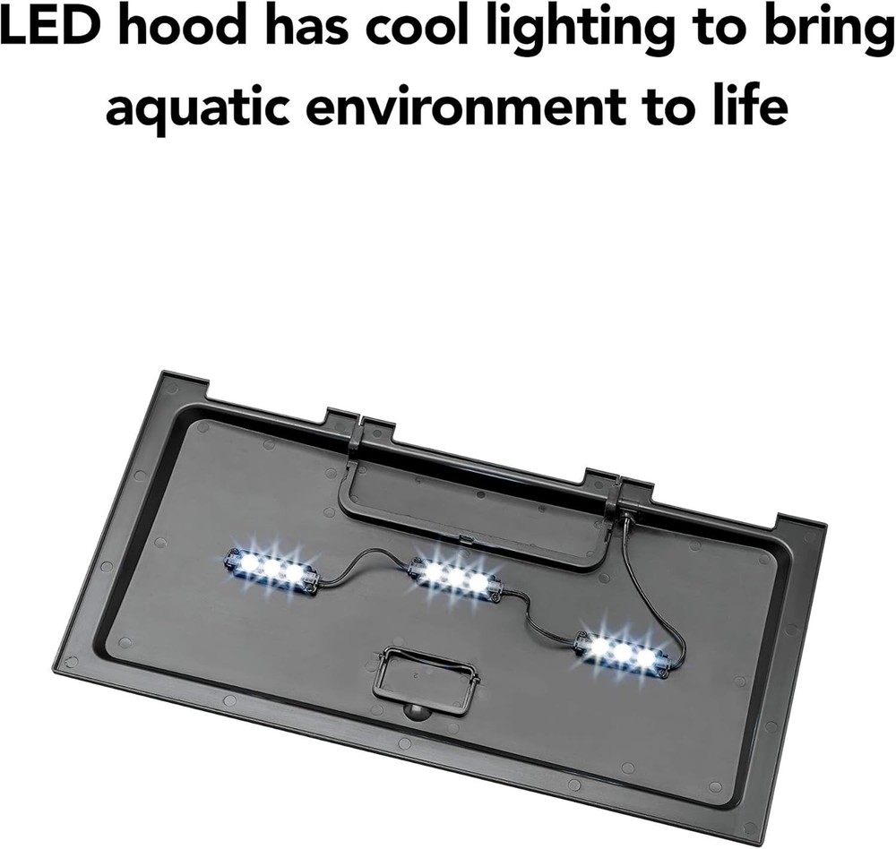 Aqueon LED Fish Aquarium Starter Kit, 10-gal