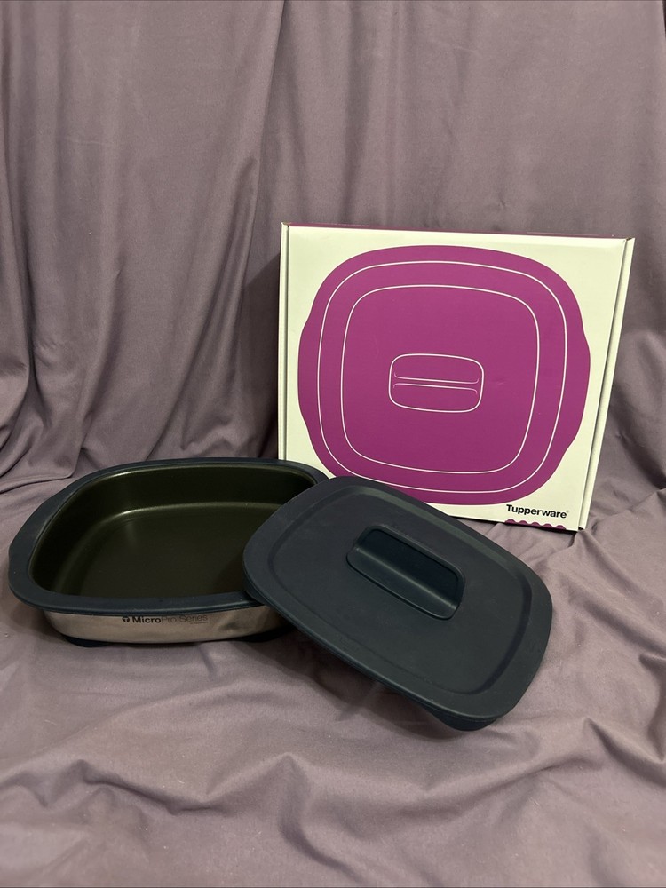 Tupperware MicroPro Grill W/Original Box Non-Stick Excellent Condition