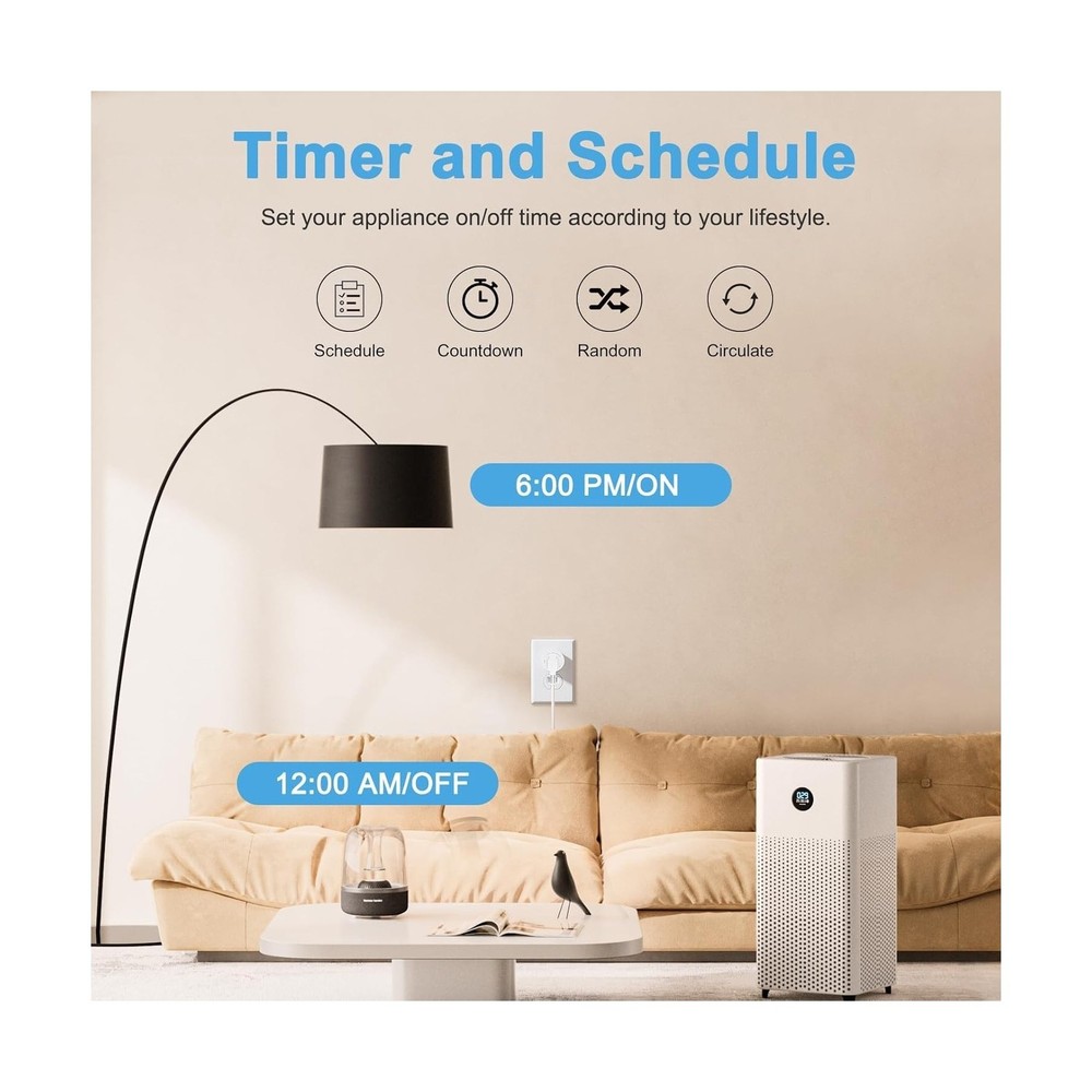 EIGHTREE Matter Smart Plug, Homekit Supported, Hub Required, Smart ... Fast Ship