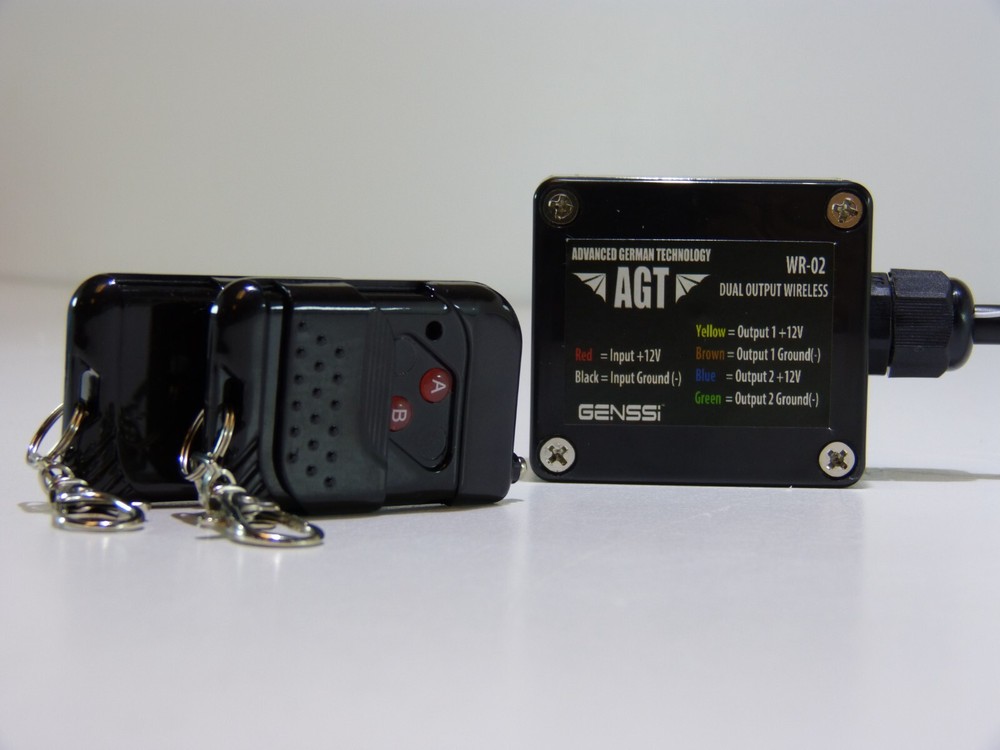 12V DC RF Wireless Remote Control & 2 Channel Toggle Switch 2 Transmitter