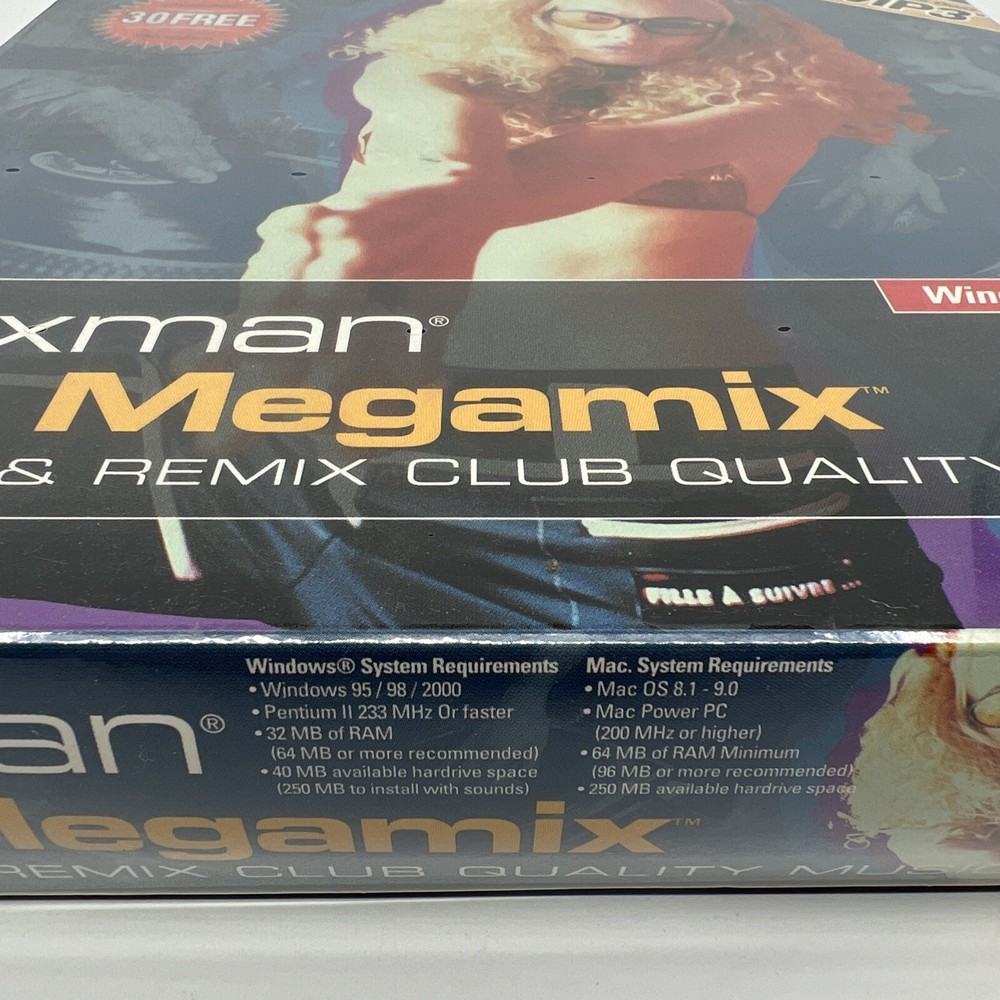 Mixman DJ Megamix Software (CD-ROM, 2000) for Windows PC & Mac OS Brand New! S1