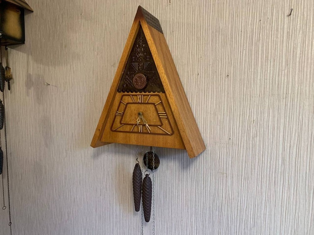 Soviet Vintage Cuckoo clock, USSR clock, Soviet working clock, Mechanical clock