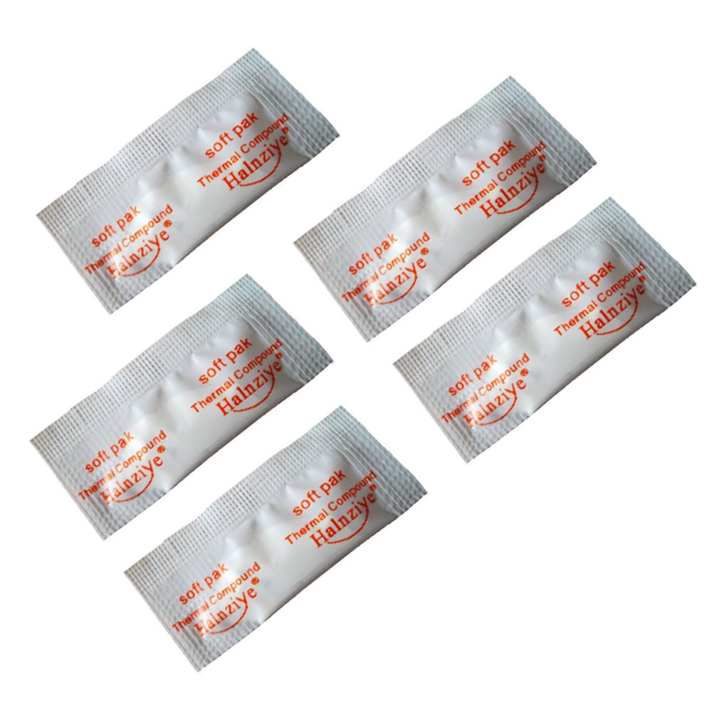 5x White Thermal Paste Grease Heatsink Compound 0.6g Soft Pack