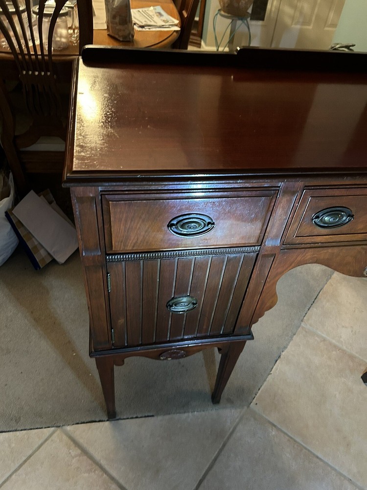 Antique Wood Buffet Sideboard