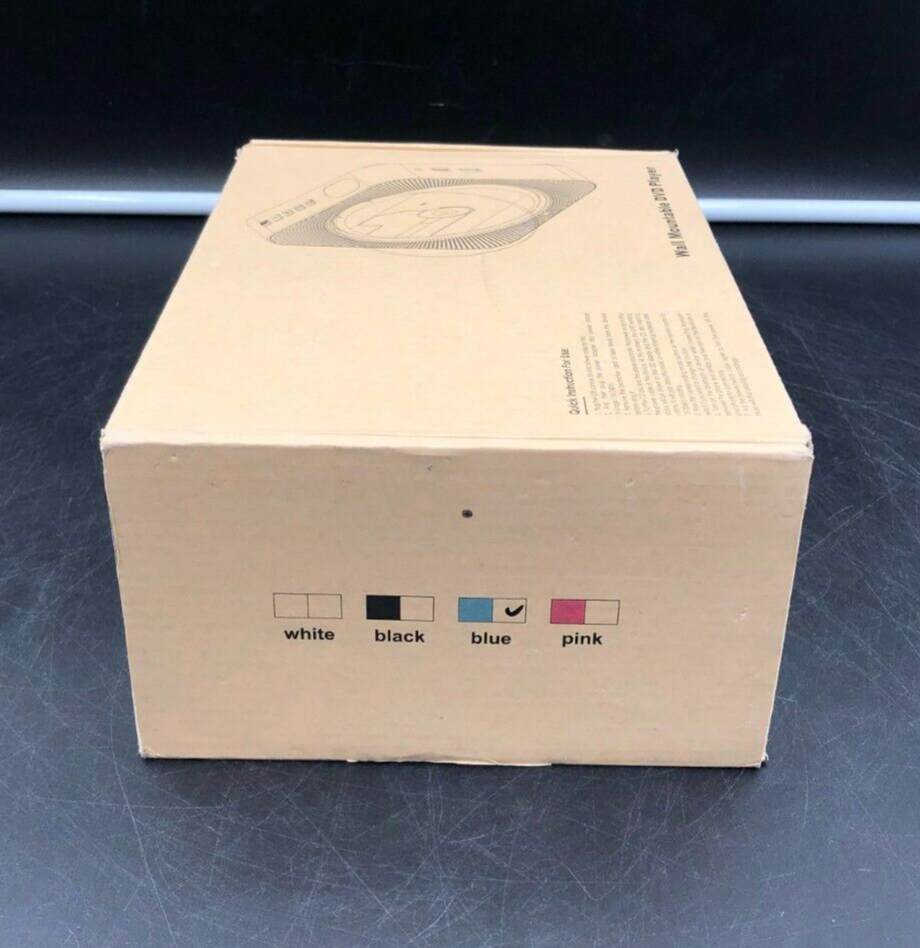 Wall Mountable Bluetooth DVD Player (Blue) - NEW Open Box