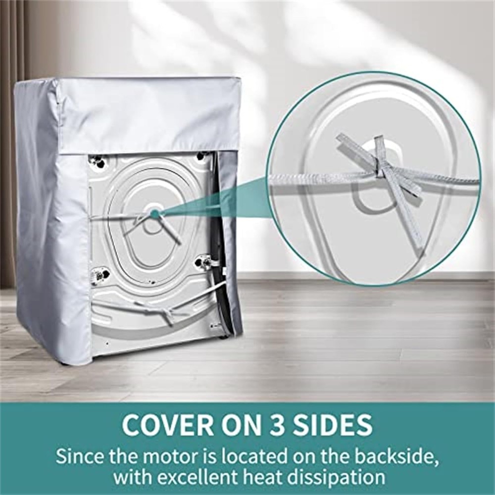 Waterproof Washer Dryer Cover 2-Pack Silver