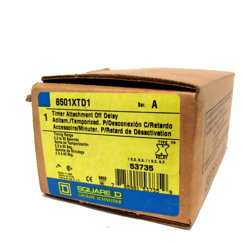 NEW SQUARE D 8501-XTD1 TIMER  ATTACHMENT 8501XTD1