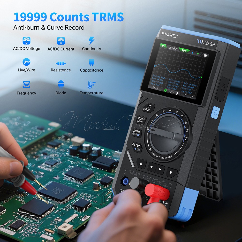 FNIRSI 2C23T 2C53T Digital Oscilloscope Multimeter Function Signal Generator