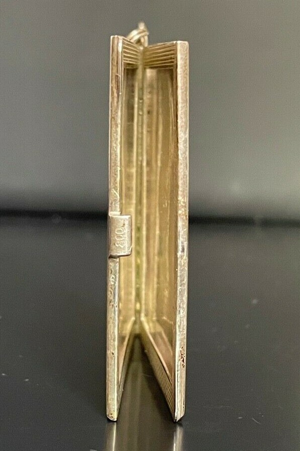 ANTIQUE 800 SILVER DANCE? CARD CASE