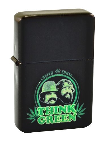 Cheech & Chong "THINK GREEN" Metal Boxed LIGHTER REFILL