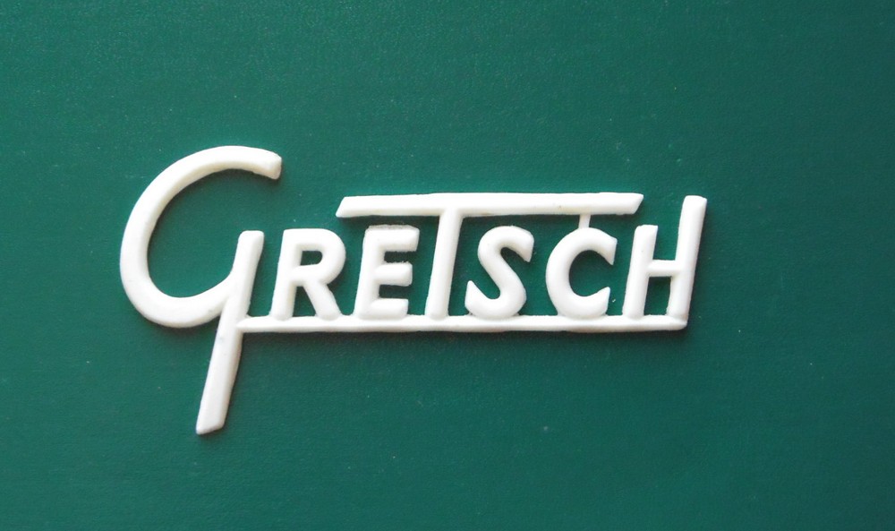 Gretsch White Amp Logo